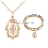 Cubic Zirconia Brass Jewelry Set,nigerian Beads Jewelry Set,bridal Jewelry Set