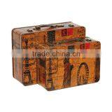 Handmade Vintage Wooden Travel Suitcase