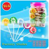 Fruit Flat Lollipop With Long Stick