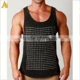 Custom Logos Stringer Tank Top Square Cut Tank Top