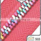 Hot Sale New Design Rainbow Teeth Metal Zipper