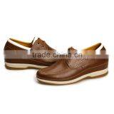 Mens Patent Leather Brown Safety Shoes Men Elevating Shoes thumbnail-5