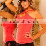 Fashion Sexy Ladies Good Looking Custom Crop Tops Yoga Wear thumbnail-2