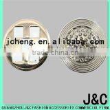 Fashion Round Rhineston Zamac Button