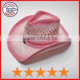 Beautiful Pink Cowboy Hat,good Quality Pink Cowgirl Hat,pink Cowboy Hat for Girl (SU-SH9740)