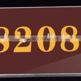 House Number Electronic Doorplate with Touch Control for 5 Star Hotel Touch Door Bell System