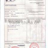 Certificate of Origin/Form p From Qingdao