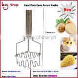BT0208 Double Layer Stainless Steel Potato Press With Wire Head Potato Ricer Fruit Press thumbnail-1