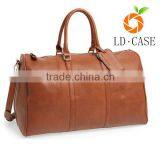 Waterproof Men's Leather Travel Bag Weekender Luggage Duffel Bag thumbnail-2