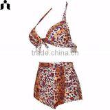 High Quality Beautiful Women Sexy High Waist Woman Swimwear thumbnail-5