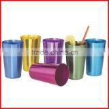 Retro Aluminum Tumblers Non Breakable Cups Set thumbnail-2