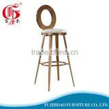 Luxury Stainless Steel High Dining Chair With High Legs