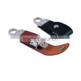 OEM/ODM Leather Usb Flash Drive Stick , 1GB-64GB USB 2.0 3.0 Customized LOGO thumbnail-2