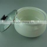 Cheap Ivory White Ceramic Soup Tureen With Glass Lid thumbnail-2