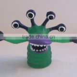 2015 Make Custom cartoon plastic frog hand puppet for sale
