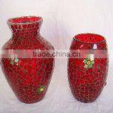 2017 New Red Mosaic Glass Vase in Serie thumbnail-4