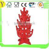 Red Color Christmas Tree Wood thumbnail-1