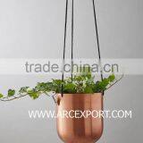 Copper Plated Hanging Planter thumbnail-1