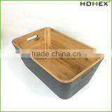 Bamboo Stacking Storage Boxes Kitchen Storage Boxes Homex BSCI/Factory thumbnail-6