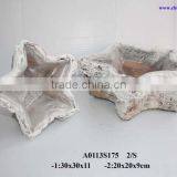 Handmade Birch Pot With Star Shape thumbnail-1