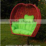 Modern Half-Apple Shaped Hammock Rattan Hanging Swing Egg Chair thumbnail-3