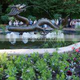 Animal Metal Bronze Garden Bronze Dragon Water Fountain thumbnail-1
