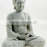 Asia Fengshui Outdoor Zen Garden Hand Carved Marble Reclining Statue of the Buddha thumbnail-4