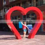 Hot Sale Outdoor Stainless Large Red Hearts Sculptures for Garden thumbnail-1