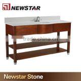 Newstar Made in China Wood Hotel Bathroom Vanity Furniture Design thumbnail-1