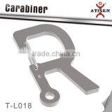 Lucky Alphabet Style Carabiner Stainless Steel CARABINER KEYCHAIN D-RING KEY RING thumbnail-1