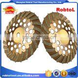 150mm Turbo Row Waved Spiral Diamond Grinding Disc Cup Wheel for Concrete Floor 6" Cutting Tools Abrasive Polishing Grinder thumbnail-6