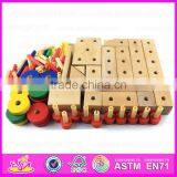 2015 Wooden Nut Screw Wooden Combination Toy,Children Toys Screw Nut Combination,Good Quality Hand Made Wooden Screw Toy W03C014 thumbnail-6