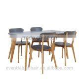 Hot Sale Oak Wood Dining Table and Chair Solid Wood Furniture thumbnail-2