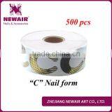 Newair Professional 500 Pcs Big C Shape Gel Nail Accessories Forms thumbnail-1