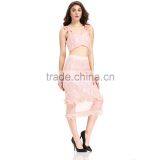 Domin Fashion Guangzhou Factory Latest Skirt and Crop Top Set thumbnail-5