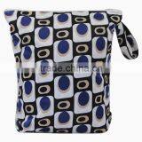 Free Sample Two Pockets Printed Patterns Cloth Diaper Wetbag for Baby Snap Handle Mummy Bag thumbnail-1