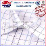 100% Cotton,100/2*100/2,150*100,yarn Dyed Luxury Check Silkly Long Sleeve Classic Men's Dress Shirt thumbnail-1