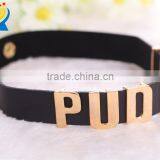 Puddin Choker Suicide Squad Collar Necklace Halloween Cosplay Leather Necklaces thumbnail-6