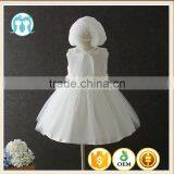 New Child Vietnam 0-2 Years Old Baby Dress Model Newborn Baby Birthday Party Dress Flower White Girl Fluffy Dresses For Wedding thumbnail-1