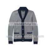 Melange Pocketed Latest Men's Cardigan Man Sweater thumbnail-1