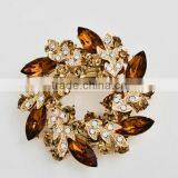 Zm53221a High Quality Fashion Women Flower Alloy Brooch With Gold Plated thumbnail-6