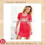 OEM Factory Good Quanlity Ladies Night Dress Pajamas thumbnail-1