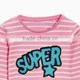 S33509W Baby Girl Clothes Long Sleeve Cartoon Cute Cotton T-Shirts thumbnail-3