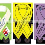 USA Made Awareness Ribbon Jar Opener - Genuine Rubber Construction With a Textured Gripping Surface and Comes With Your Logo thumbnail-1