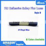 130cm Bestselling 3M Reflective Flat Runner's Shoelaces - Visible Safety Shoe Laces With Transparent Tips For Sneaker - 6 Colors thumbnail-1