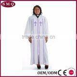 High Quality Church Cross Embroidery Pulpit Baptismal Robe thumbnail-3