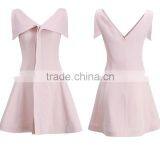 OEM Fashion Latest Ladies Dresses , v Neck Summer Casual Dresses for Wholesale thumbnail-3