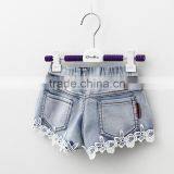Summer Simple New Style Lace Wholesale Girls Denim Shorts thumbnail-1