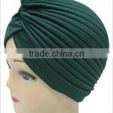 Men and Women Solid Color Bow Head Hat Outdoor Sunscreen Scarf Cap Watermelon Cap Cap Cap Cap Can be Folded thumbnail-1