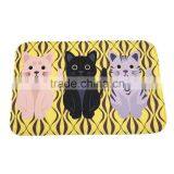 New Hot Creative Kawaii Welcome Floor Mats Animal Cat Print Bathroom Kitchen Carpets House Doormats For Living Room Anti Slip thumbnail-3